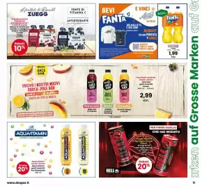 Volantino Interspar Pagina 11: Fanta Orange €1,99, Juice Bar gusti assortiti €2,99