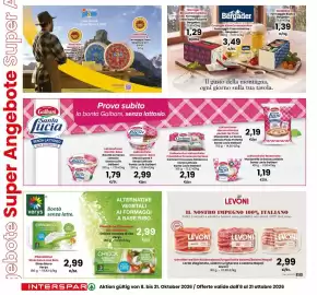 Volantino Interspar Pagina 2: jebote Super Angebote Super formaggio plave Una bontà che appartiene a tutti Käse Piave