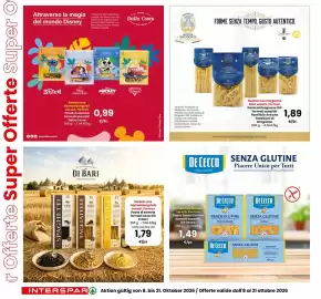 Volantino Interspar Pagina 4: Nudeln aus Gragnano GGA versch. Formen Pasta di Gragnano IGP €1,89