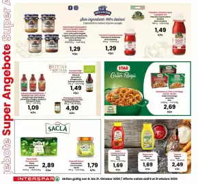 Volantino Interspar Pagina 6: Passata rustica con datterini Orto d'Autore €1,49, Pesto alla Genovese Saclà €2,89