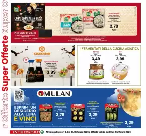 Volantino Interspar Pagina 8: Ravioli di Verdure al vapore Mulan €3,29, Spaghetti di Soia Mulan €3,79