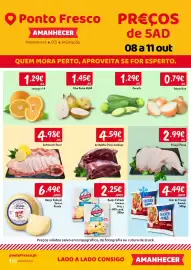 Folheto Ponto Fresco Página 1: Frango Perna €2,99, Chicken wings amanh €4,49