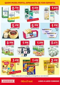 Folheto Ponto Fresco Página 2: QUEM MORA PERTO, APROVEITA SE FOR ESPERTO. GRESSO melo-gordo 1L AENOR 0.75€ GRESSO meio-gordo