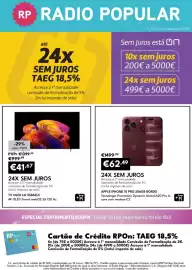 Folheto Radio Popular Página 1: Tv oled lg 55b6elc €999,99