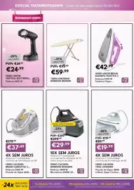 Folheto Radio Popular Página 4: Ferro vapor braun si3030pu texstyle 3 €42,99, Ferro vapor vertical electroni... €24,99