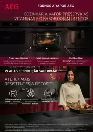 Folheto Radio Popular Página 4: AEG FORNOS A VAPOR AEG COZINHAR A VAPOR PRESERVA AS VITAMINAS E O SABOR DOS ALIMENTOS 18:30