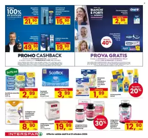 Volantino Interspar Pagina 14: Maschera piedi Acty Mask €1,99, Fazzoletti Tutti Giorni Scottex €3,99