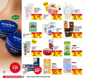 Volantino Interspar Pagina 6: Crema corpo assortita Mixa €5,90, Crema Corpo Gourmand assortite Intra €3,99