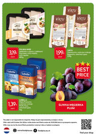 Food Plus folder Pagina 12: Virtu Zapiekanka, wybrane rodzaje Baguette, selected types €1,99