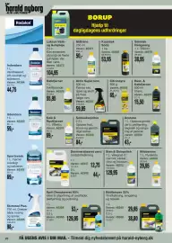 Harald Nyborg tilbudsavis uge 41 Side 26: Borup salmiakspiritus €84,00, Borup kaustisk soda €53,95