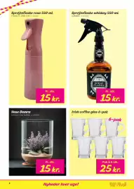 Hi five tilbudsavis uge 41 Side 4: Sprøjteflaske rosa €15,00, Irish coffee glas €25,00