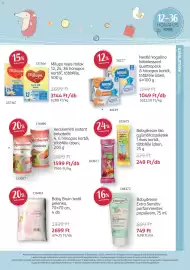 Rossmann akciós újság Oldal 11: Milupa tejes italok €3.144,00, Nestlé Yogolino bébidesszert €1.049,00
