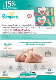 Rossmann akciós újság Oldal 2: nin. 15% kedvezmény a Pampers. ÁRres P. ÁR rés 199655 Dry &Protected Shie SOKKENTE %