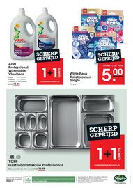 Sligro folder | Non-Food Pagina 14: Witte Reus Toiletblokken Single €5,00, TGFF Gastronormbakken Professional €19,99