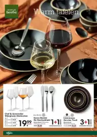 Sligro folder | Non-Food Pagina 4: Karox bestek de heerlyckheid €16,99, Wijnglazen Distinction €19,99