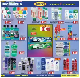 Volantino Maury's Pagina 10: Deodorante spray infasil €1,99, Dentifricio Colgate €0,88