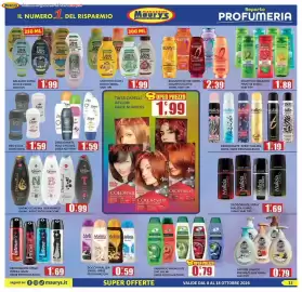 Volantino Maury's Pagina 13: Balsamo Elvive €2,39, Deo stick Dove €1,59