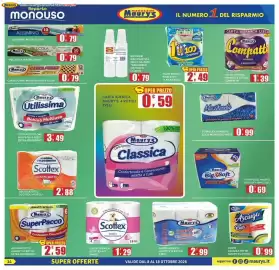 Volantino Maury's Pagina 14: Carta igienica Maury's 3 veli €2,99, La Bobina Utilissima Bobina Multiuso €3,49