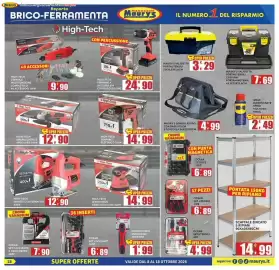 Volantino Maury's Pagina 18: Ocean set utensili €4,99, High-Tech levigatrice orbitale mouse 220w €14,99