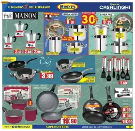 Volantino Maury's Pagina 23: Ma Maison utensili cucina black cook €1,69, Mica la moka €2,69