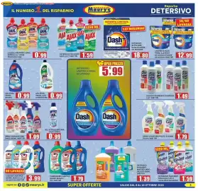 Volantino Maury's Pagina 3: Detersivo pavimenti Ajax €1,59, Gel Smac Bagno €0,99