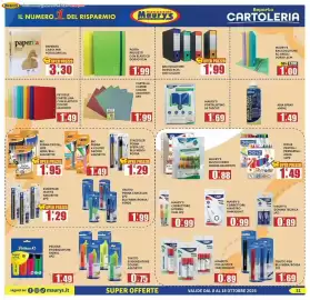 Volantino Maury's Pagina 31: Porta progetti con elastico €1,99, Paperita carta per fotocopie A4 €3,30