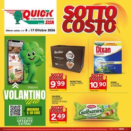 Volantino Quick Sisa Pagina 12: Dixan classico €10,90, Morettino cialda forte €9,99