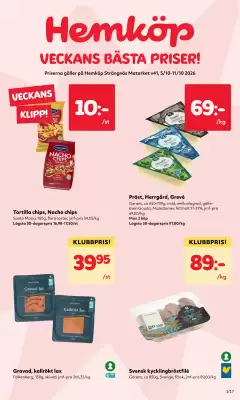 MatArket reklamblad (giltig till och med 11-10)