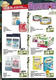 Volantino Zoomiguana Pagina 6: Catisfactions Creamy €3,39, Monge Kitten Manzo/Trota €9,99