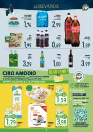 Volantino Ciro Amodio Pagina 11: Yoga succhi vari gusti €1,99, VitaSnella acqua minerale naturale €2,99
