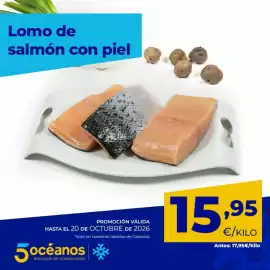 Catálogo 5 Océanos Página 7: Lomo de salmon con piel €15,95