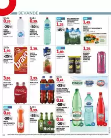 Volantino Extracoop Pagina 18: Acqua minerale oligominerale Levissima €1,25, Pepsi Cola €1,93