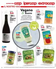 Volantino Extracoop Pagina 24: Fette Vegetali Gusto Salame Liveg €1,95, Pesto vegan con basilico Barilla €1,89
