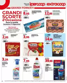 Volantino Extracoop Pagina 26: Finish Powerball Ultimate Plus €14,99, Asciugatutto Regina di Cuori €3,99