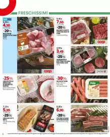 Volantino Extracoop Pagina 6: Pollo Martini, Hamburger di scottona italiana Fior Fiore Coop €3,49
