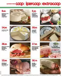 Volantino Extracoop Pagina 9: Camoscio d'Oro €14,90, Prosciutto cotto Gran Tenerone €17,90