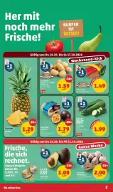 PENNY Flugblatt woche 42 Seite 2: Clever Ananas €1,29, Beilagen, Salat od. Püreeerdäpfel €1,59