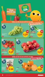 PENNY Flugblatt woche 42 Seite 3: Trauben Weiss Kernlos €2,79, Porree €1,49