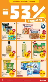 PENNY Flugblatt woche 42 Seite 5: Ben & Jerry's Cookie Dough od. Half Baked €3,99, Pizza Ristorante €3,49
