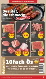 PENNY Flugblatt woche 42 Seite 6: Faschiertes Schweinefleisch €4,99, Schweinslungenbraten €8,99