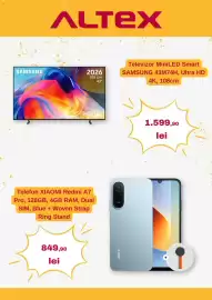 Catalog Altex Pagină 3: Samsung televizor miniled smart 43m74h ,ultra hd 4k €1.599,90, Xiaomi Redmi A7 Pro €849,90