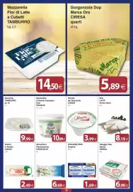 Volantino Docks Cash&Carry Pagina 18: Mozzarella Fior di Latte a Cubetti Tamburro €14,50, Brie LAITA forma intera €8,19