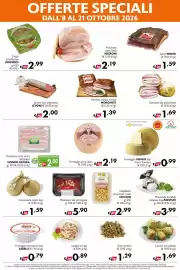 Volantino Eurospesa Pagina 2: Formaggio Asiago dop fresco Povolaro €0,99, Formaggio pura capra Toniolo €2,19
