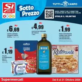 Volantino Sì con te Pagina 1: Si con te la Spesa che VALE $6,69 CAFFÈ LAVAZZA CREMA E GUSTO 2x250 g al kg € 13,38 Sotto