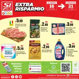 Volantino Sì con te Pagina 20: Braciole con osso di capocollo suino €5,99, Biscotti Balocco Gocciolotti €2,99