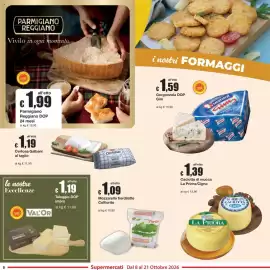 Volantino Sì con te Pagina 8: Taleggio DOP Val'Or €1,19, Parmigiano Reggiano DOP €1,99