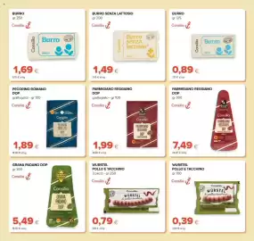 Volantino Tigre Pagina 11: Consilia Parmigiano Reggiano DOP €7,49, Würstel di pollo e tacchino Consilia €0,79