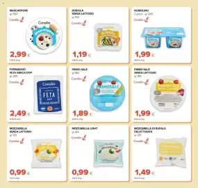 Volantino Tigre Pagina 7: Primo sale senza lattosio Consilia €1,99, Mozzarella light Consilia €0,99