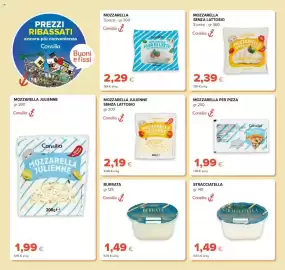Volantino Tigre Pagina 8: Mozzarella julienne Consilia €1,99, Mozzarella per pizza Consilia €1,99