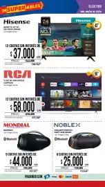 Catálogo La Anonima Página 30: Hisense smart tv 43" hd €444.000,00, Mondial boombox €200,00